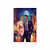 Elegant gay men on a moonlit street Fine Art Posters - Image 2