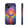 Bold A Phoenix Rising from Flames iPhone Case - Symbol of LGBTQ Resilience - Image 40