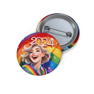 LGBTQ Digital Art Button Pin