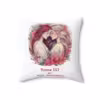 Personalizable Lesbian Pride Floral Pillow with Custom Message - Image 10
