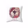 Personalizable Lesbian Pride Floral Pillow with Custom Message - Image 8