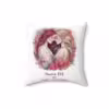 Personalizable Lesbian Pride Floral Pillow with Custom Message - Image 7