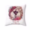 Personalizable Lesbian Pride Floral Pillow with Custom Message - Image 2