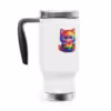 Personalizable LGBTQ Kawaii Travel Mug with Love Custom Message - Image 2