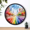 Personalizable LGBTQ Pride Street Wall Clock with Custom Message - Image 6