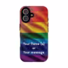 Personalizable LGBTQ Pride Phone Case with Custom Message - Image 73
