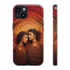 Beautiful lesbian line art latin women IPhone Cases 5