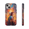 Lesbian Love Back to Back Phone Case, LGBTQ+ pride, lesbian couple art - 1 - Image 5