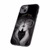 Beautiful lesbian Black and white line art European women IPhone Cases - Image 34