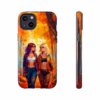 Beautiful Nerdy lesbian women in Autumn Leaves IPhone Cases - Image 33