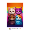 Kawaii cats Lesbian Pride flag 1 Rolled Poster - Image 29