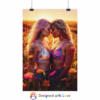 Beautiful lesbian women in Sunlit Meadow Rolled Posters 1 - Image 6