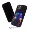 Cyberpunk lesbian women back to back hair morphing IPhone Cases 1 - Image 50