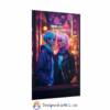 Cyberpunk lesbian women at Coffee Shop Window - Rolled Posters 1 - Image 35