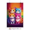 Kawaii cats Lesbian Pride flag 2 Rolled Posters - Image 10