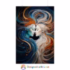 Beautiful European Lesbian Swirling Abstract Art Posters Rolled 2