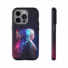 Cyberpunk lesbian women back to back hair morphing IPhone Cases 7 - Image 12