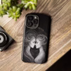Beautiful lesbian Black and white line art European women IPhone Cases - Image 69