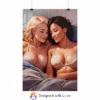 Beautiful Erotic lesbian laying on a bed 4 Rolled Posters - Image 30