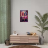 Beautiful Cuberpunk nerdy lesbian women in With stacks of books Rolled Posters 1 - Image 24