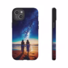 Beautiful lesbian walking on the beach and looking to a milkyway IPhone Cases 1 - Image 58