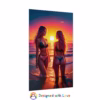 Beautiful lesbian women on the Beach at Sunset - Rolled Posters 1 - Image 15