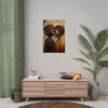 Beautiful African Lesbian surrounded by abstract swirling lines Rolled Posters 2 - Image 16