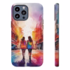 lesbian walking down the street Abstract watercolour IPhone Cases 2 - Image 15