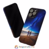 Beautiful lesbian walking on the beach and looking to a milkyway IPhone Cases 2 - Image 71