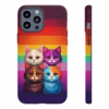 Kawaii Cats colour of the lesbian flag Kawaii art IPhone Cases 2 - Image 15