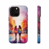 lesbian walking down the street Abstract watercolour IPhone Cases 2 - Image 41