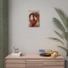 Beautiful Asian Lesbian surrounded by abstract swirling lines Rolled Posters - Image 8