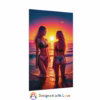 Beautiful lesbian women on the Beach at Sunset - Rolled Posters 1 - Image 19