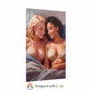 Beautiful Erotic lesbian laying on a bed 4 Rolled Posters - Image 35