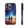 Beautiful lesbian walking on the beach and looking to a milkyway IPhone Cases 1 - Image 25