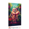 Beautiful Illustration of Two lesbian in Home Garden Rolled Posters 2 - Image 15