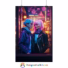 Cyberpunk lesbian women at Coffee Shop Window - Rolled Posters 1 - Image 26