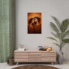 Beautiful Latin Lesbian surrounded by abstract swirling lines Rolled Posters - Image 16