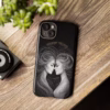 Beautiful lesbian Black and white line art European women IPhone Cases - Image 57