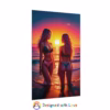 Beautiful lesbian women on the Beach at Sunset - Rolled Posters 1 - Image 35