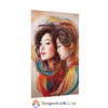 Beautiful Asian Lesbian surrounded by abstract swirling lines Rolled Posters - Image 19