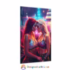 CyberPunk lesbian women in Night Club - Rolled Posters 1 - Image 3