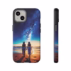 Beautiful lesbian walking on the beach and looking to a milkyway IPhone Cases 1 - Image 21