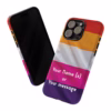 Personalizable Lesbian Flag Tough Phone Case – Show Your Pride - Image 52