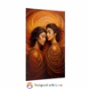 Beautiful Latin Lesbian surrounded by abstract swirling lines Rolled Posters - Image 15