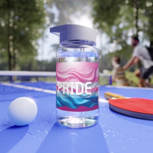 Transgender Pride Flag Tritan Water Bottle