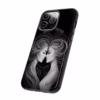 Beautiful lesbian Black and white line art European women IPhone Cases - Image 42