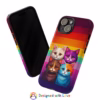Kawaii Cats colour of the lesbian flag Kawaii art IPhone Cases 2 - Image 50