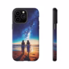Beautiful lesbian walking on the beach and looking to a milkyway IPhone Cases 1 - Image 45