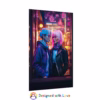 Cyberpunk lesbian women at Coffee Shop Window - Rolled Posters 1 - Image 7